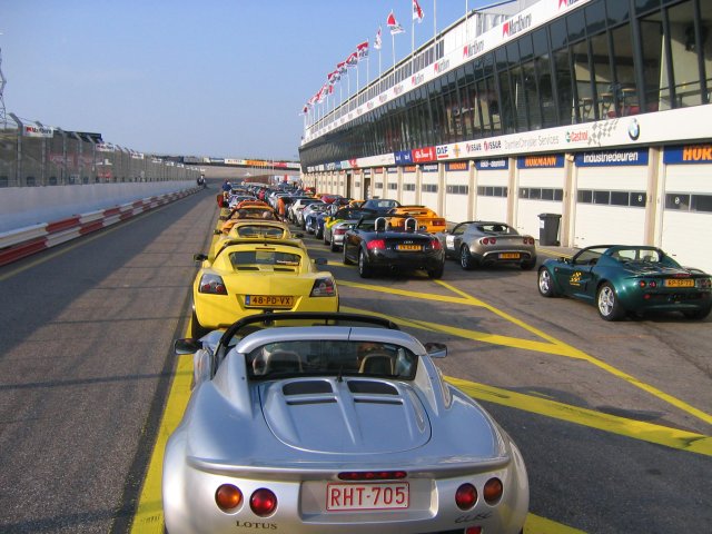 Pitlane in Zandvoort.