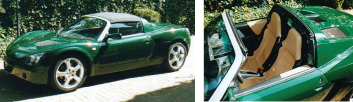Eigenlijk is de groen kleur die in deze fotos te zien is, niet juist.  In het echt, heeft mijn auto een donkere groen kleur.