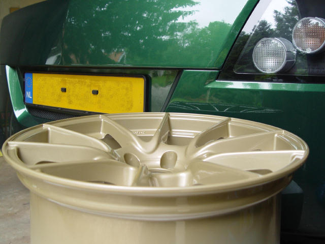 De velg bij de lakkleur