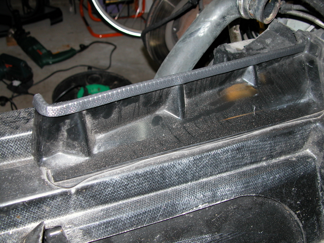 Ingekorte radiator steun