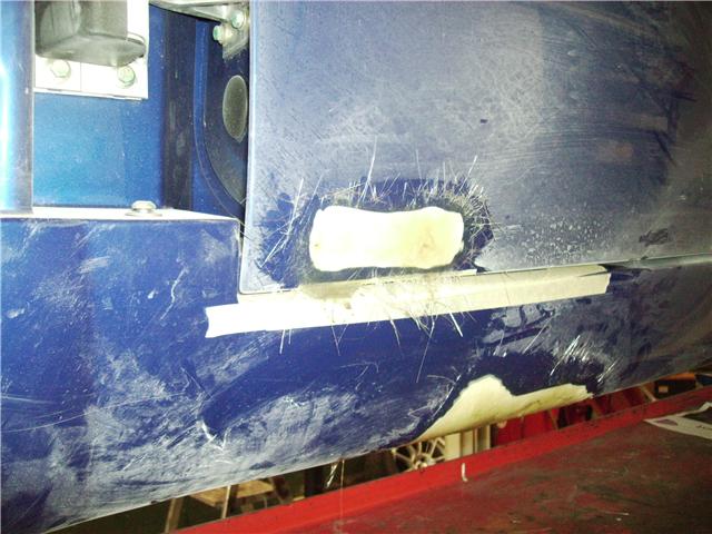 Herstel linker dorpel en deur...
