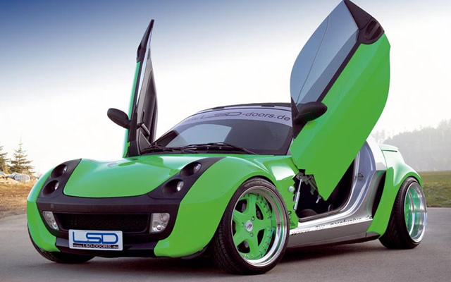 Smart Roadster met vleugeldeuren