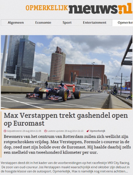verstappen 200 op euromast
